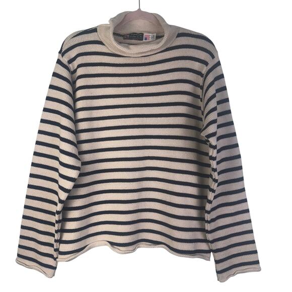 Vintage Binghamton Sweater Women XL Loose Fit Rollneck Causal Costal Academia - Picture 1 of 6